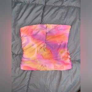 Hello Molly butterfly tube top
